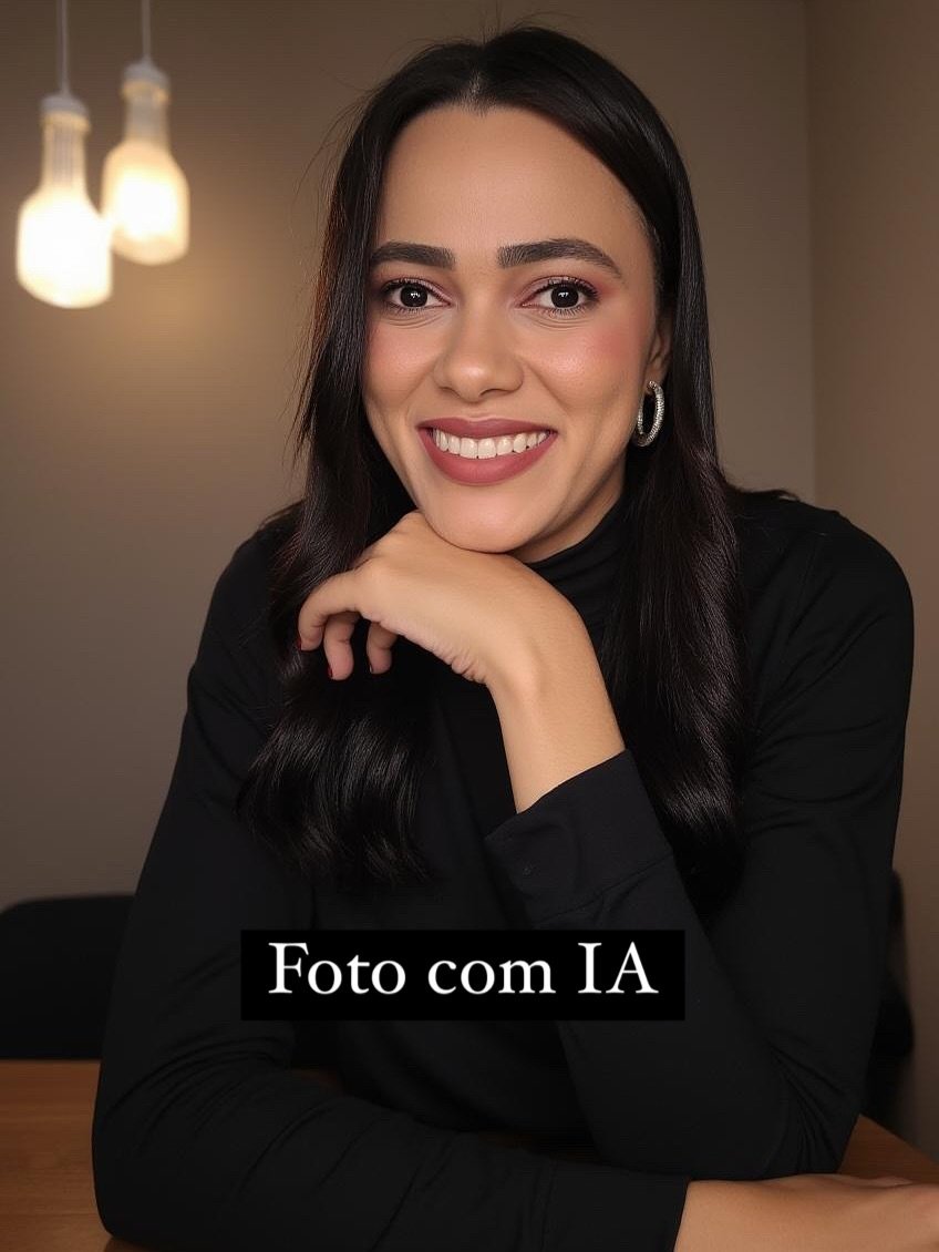 Foto profissional com fundo estilizado