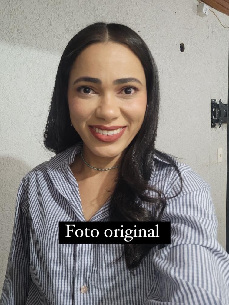Selfie sem maquiagem ou cenário
